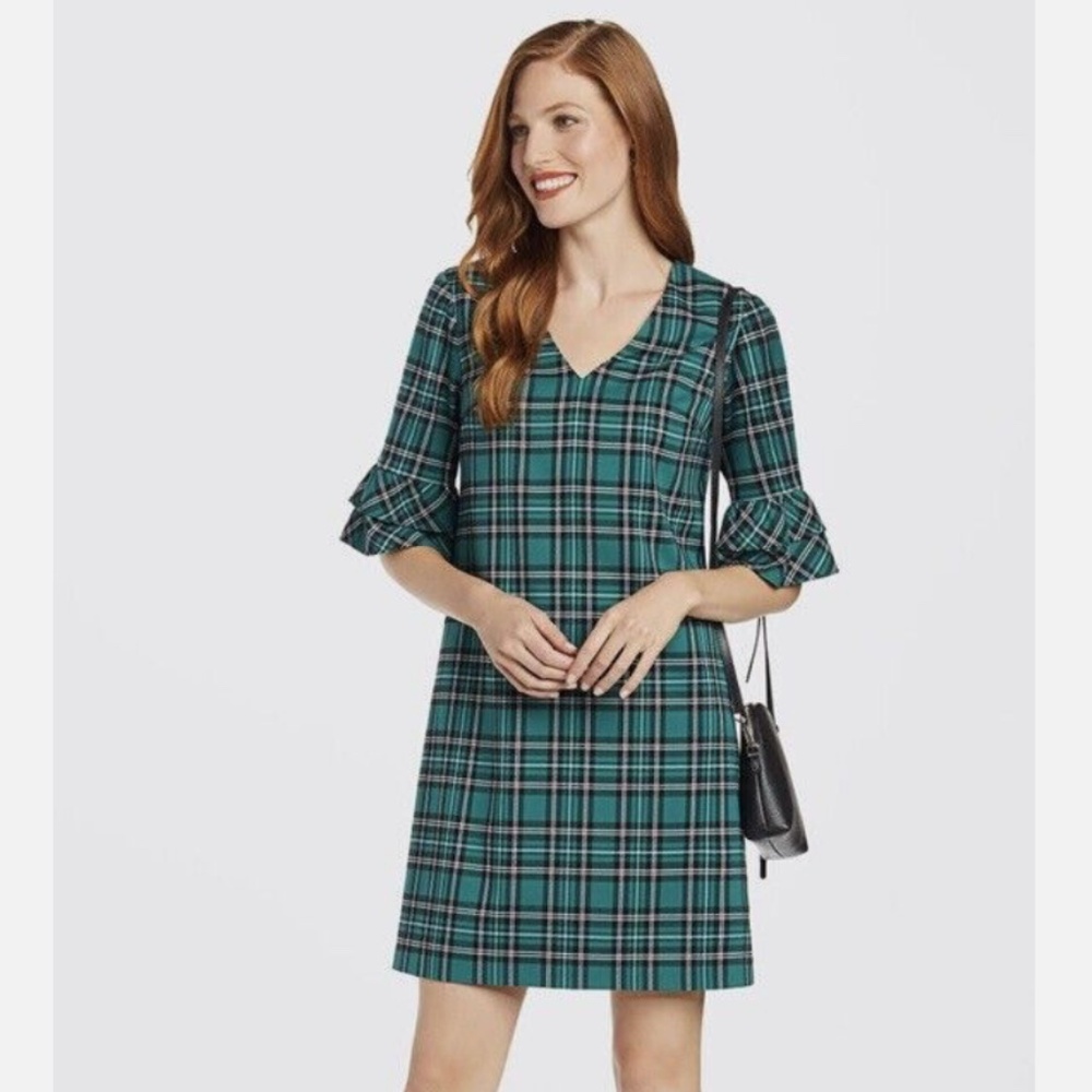 Draper James Angie Plaid Green Dress